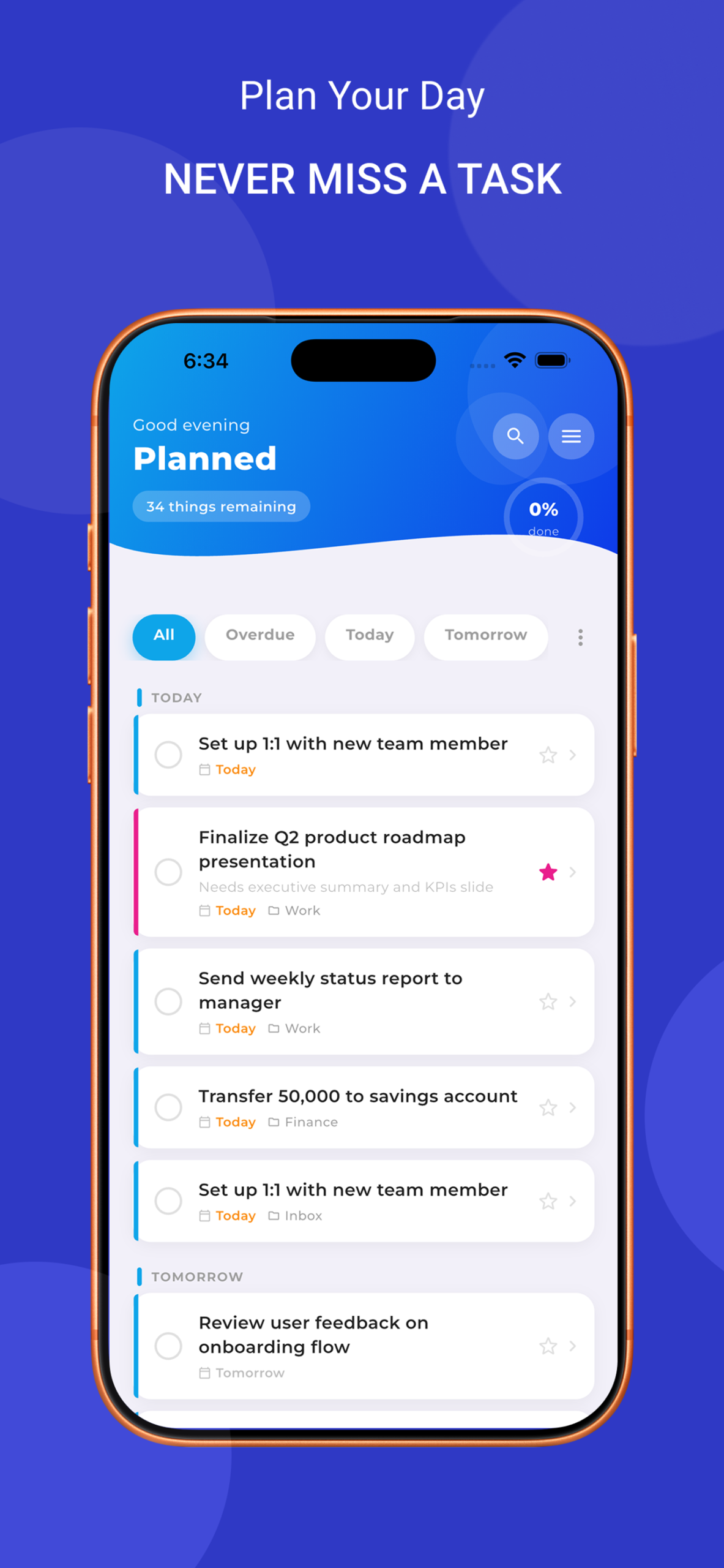 Things List screenshot